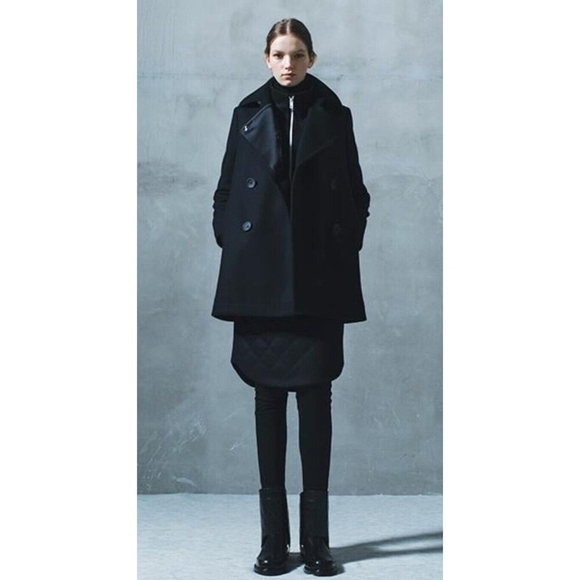 The Reracs peacoat for women WOOL Grey Size 36 /US S - Picture 2 of 16